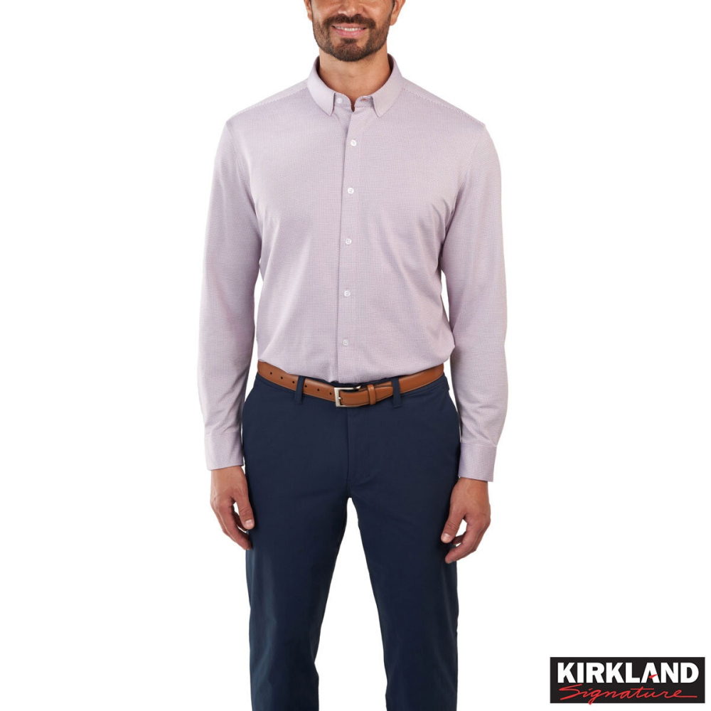 Kirkland Signature Men's Knit Dress Shirt
