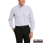 Kirkland Signature Men's Dress Shirt in Purple