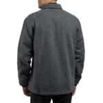 Jachs Men's Wool Blend Shacket in Navy - Image 10
