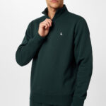 Jack Wills Men's Barchester 1/4 Zip Sweatshirt in Slate Grey - Image 15