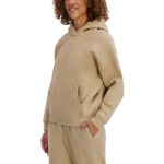 DKNY Sport Women's Fleece Hoodie in Beige - Image 7