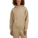 DKNY Sport Women's Fleece Hoodie in Beige - Image 8