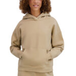DKNY Sport Women's Fleece Hoodie in Beige - Image 10