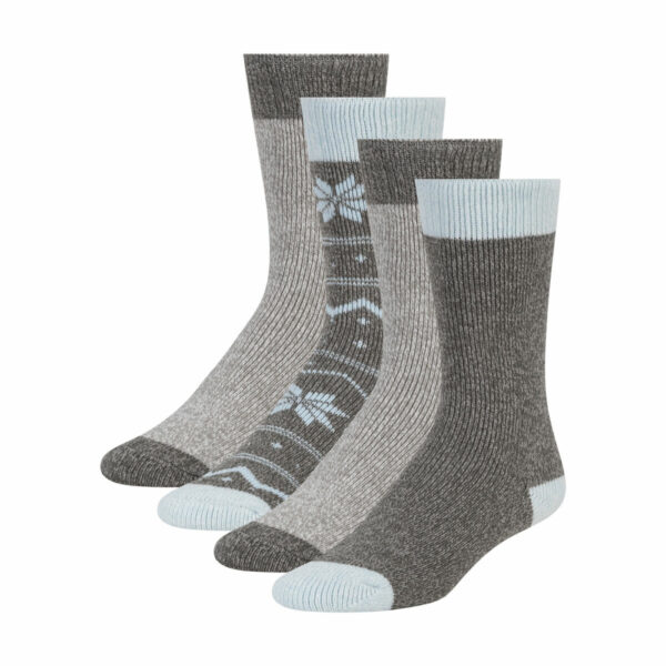 Weatherproof Ladies Thermal Sock 4 Pack in Blue