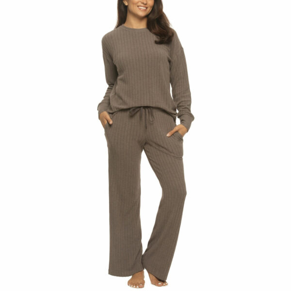 Jezebel Ladies 2 Piece Brushed Rib Lounge Set