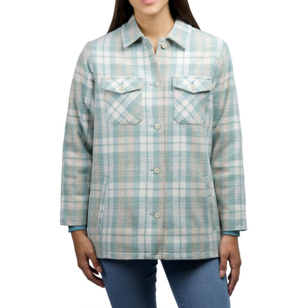 Jachs Women's Wool Blend Shacket in Mint