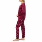Jane & Bleecker Women's Silky Plush Pyjama Set in Teal Animal - Image 15