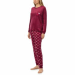 Jane & Bleecker Women's Silky Plush Pyjama Set in Teal Animal - Image 24