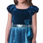 Jona Michelle Kids Dress in Navy - Image 5