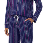 DKNY Women's Notch Collar Pyjama Set in Animal Print - Image 15