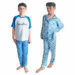 United Colours of Benetton Kids 4 Piece Pyjama Set in Red - Image 2