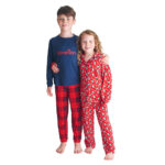 United Colours of Benetton Kids 4 Piece Pyjama Set in Red