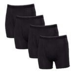 Kirkland Signature Men's Supima Cotton Boxer Briefs, 4 Pack - Image 2