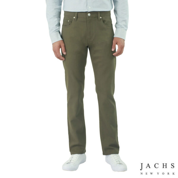 Jachs Men's Summer Commuter 5 Pocket Pant in Olive