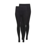 Lemon Ladies Ribbed Legging 2 Pack in Grey - Image 11