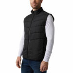 32 Degrees Mens Mixed Media Vest in Navy - Image 3