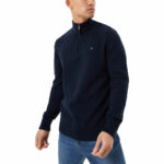 Jack Wills Men's Funnel Neck 1/2 Zip Sweater in Oatmeal - Image 7