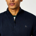 Jack Wills Men's Funnel Neck 1/2 Zip Sweater in Oatmeal - Image 9