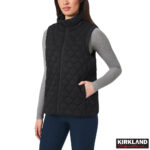 Kirkland Signature Women's Quilted Vest in Maroon - Image 2