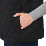 Kirkland Signature Women's Quilted Vest in Maroon - Image 13