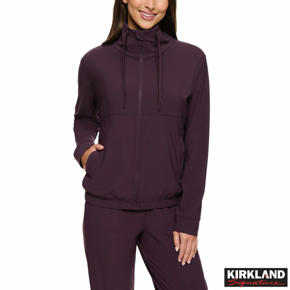 Kirkland Signature Women's Full Zip Active Jacket in Purple