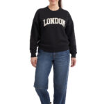 Elle Sport Women's Fleece Cities Crewneck Sweater in Grey - Image 9