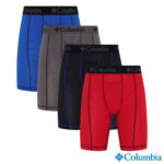 Columbia Men's Boxer Brief 4 Pack in Red - Image 9