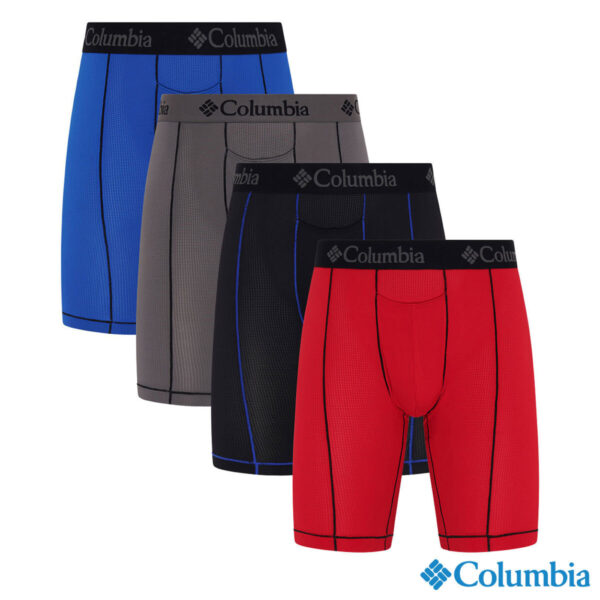 Columbia Men's Boxer Brief 4 Pack in Red