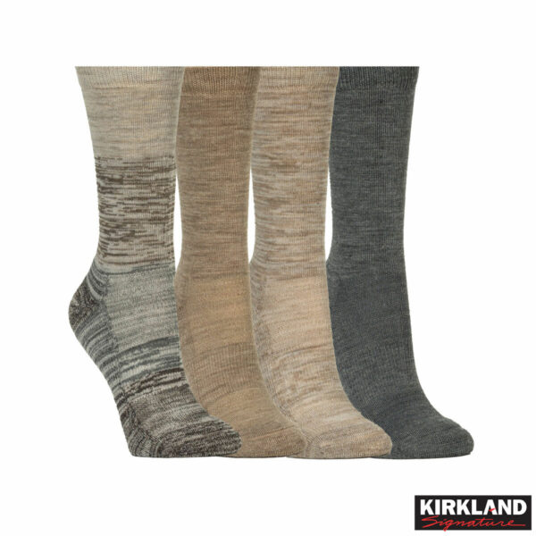 Kirkland Signature Ladies Merino Wool Blend Sock, 4 Pack in Neutral