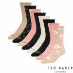 Ted Baker Women's Crew Sock 8 Pack in Pink - Image 16