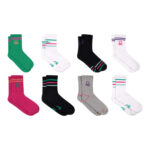 United Colors of Benetton Ladies Sport Crew Sock, 8 Pack - Image 3