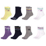 United Colors of Benetton Ladies Sport Crew Sock, 8 Pack - Image 5