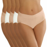 Carole Hochman Women's Seamless Brief 5 Pack in White - Image 10