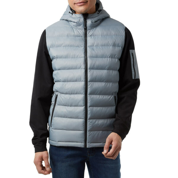 32 Degrees Men's Mixed Media Jacket in Grey