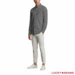 Lucky Men's Denim Shirt in Dark Blue - Image 2