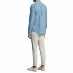 Lucky Men's Denim Shirt in Dark Blue - Image 9