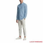 Lucky Men's Denim Shirt in Dark Blue - Image 17