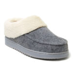 Dearfoam Ladies Clog Slipper in Oatmeal - Image 2