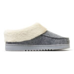 Dearfoam Ladies Clog Slipper in Oatmeal - Image 7