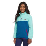 Eddie Bauer Youth Quest Pullover Fleece in Pink - Image 3