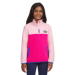 Eddie Bauer Youth Quest Pullover Fleece in Pink