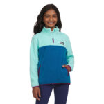 Eddie Bauer Youth Quest Pullover Fleece in Pink - Image 7