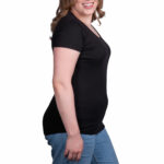 Kirkland Signature Ladies Scoop Neck Pima Tee in White - Image 18