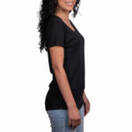 Kirkland Signature Ladies Scoop Neck Pima Tee in White - Image 19