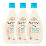 Aveeno Baby Hair & Body Wash, 3 x 400ml