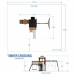 Backyard Discovery Timber Crossing Wooden Playcentre and Swing Set (3-10 Years) - Image 2