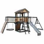 Backyard Discovery Timber Crossing Wooden Playcentre and Swing Set (3-10 Years) - Image 4