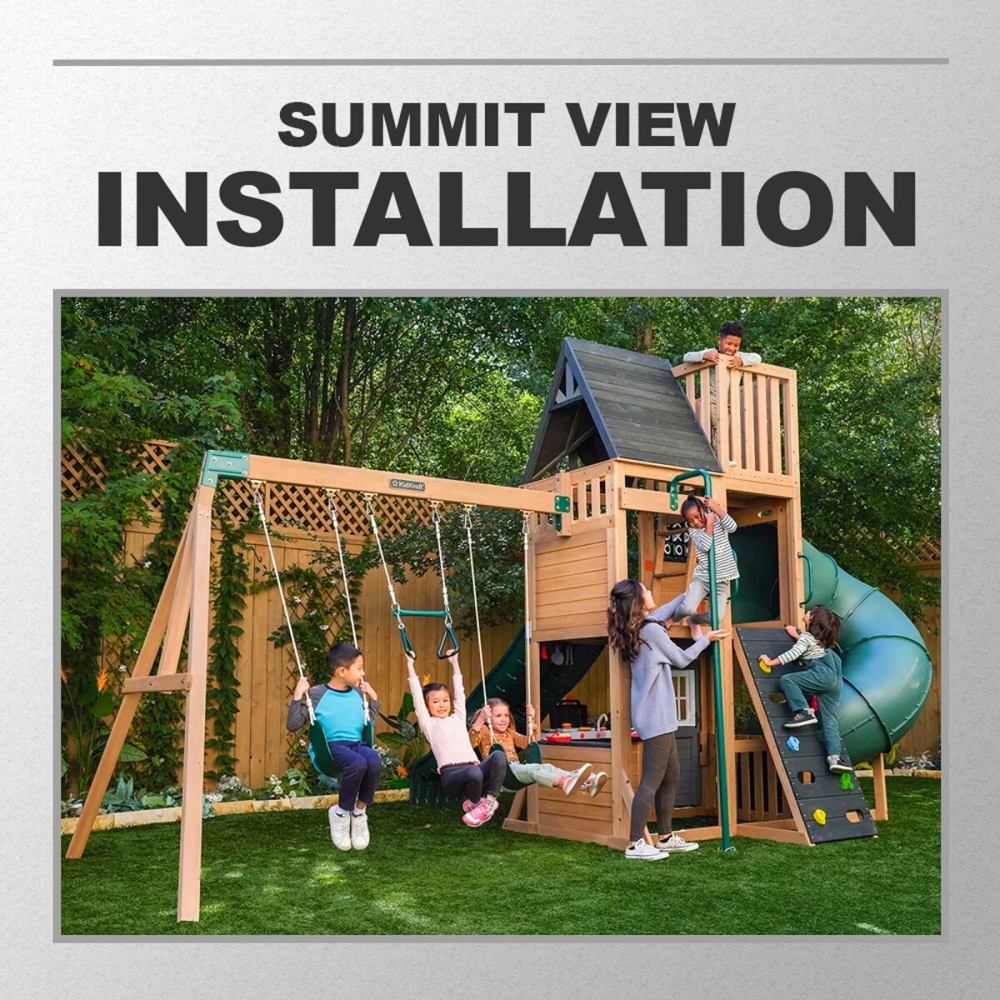 Installation Service for 1740703 KidKraft Summit View Playcentre and Swing Set