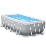 Intex 13ft 1.5" (4m) Rectangular Prism Frame Pool with Filter Pump and Ladder - Image 3