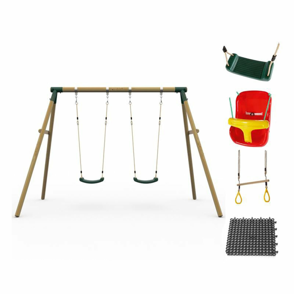 Plum Ultimate Two Person Premium Wood Swing